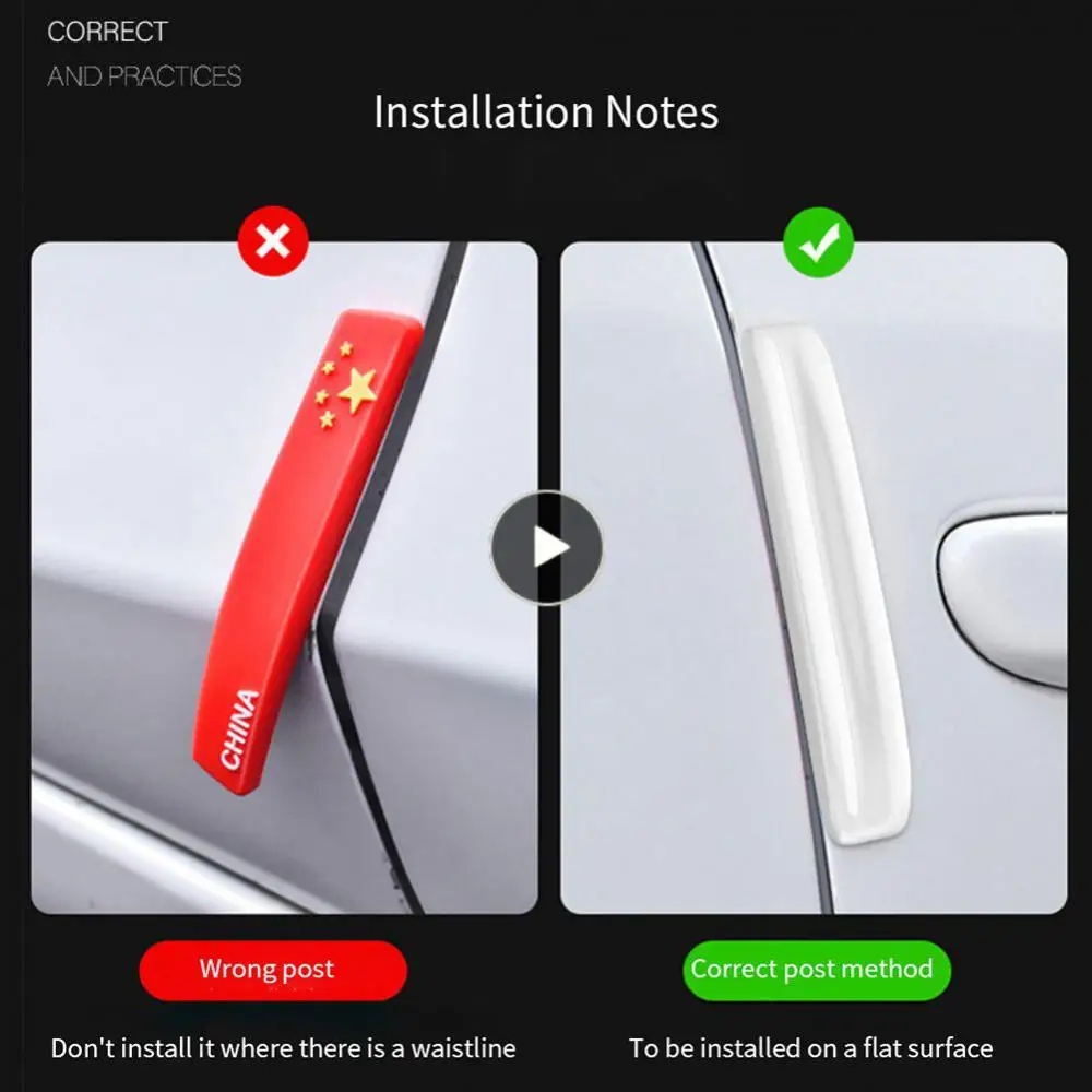 

Practical Anti-scratch Sticker Tight Fit Car Door Anti-collision Sticker Durable Car Anti-collision Strip Portable Anti-scratch