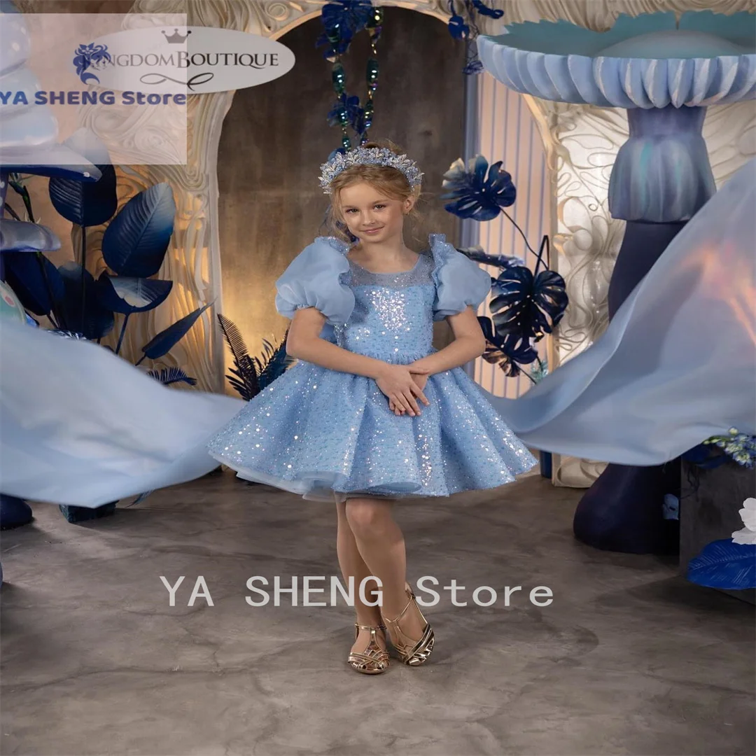 Красивое платье принцессы с шариками для первого причастия детский подарок на