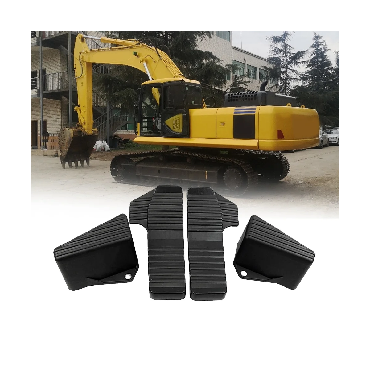 1 пара педалей для экскаватора педаль хождения Komatsu PC60-7/120/200/220/240/360-6-7-8 резиновые