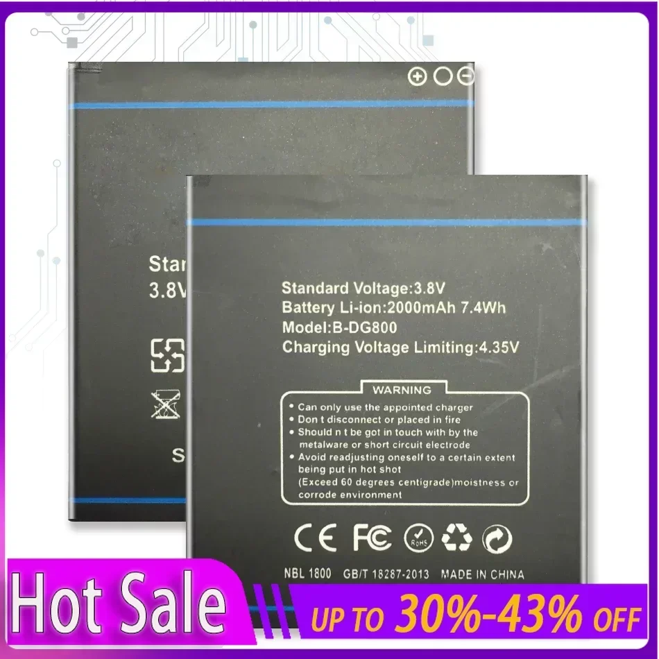 Аккумулятор мобильного телефона для Doogee DG800 VALENCIA B-DG800 портативный аккумулятор Power