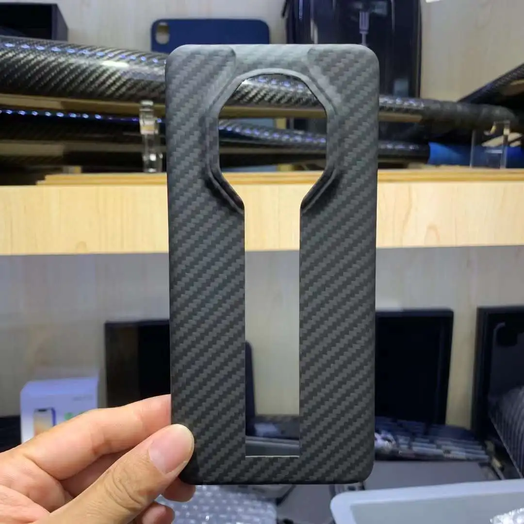 

For Huawei Mate 50 RS Porsche Phone Case Is Real Carbon Fiber Phone Case Mate 50 RS Aramid Fiber Ultra Thin Shell