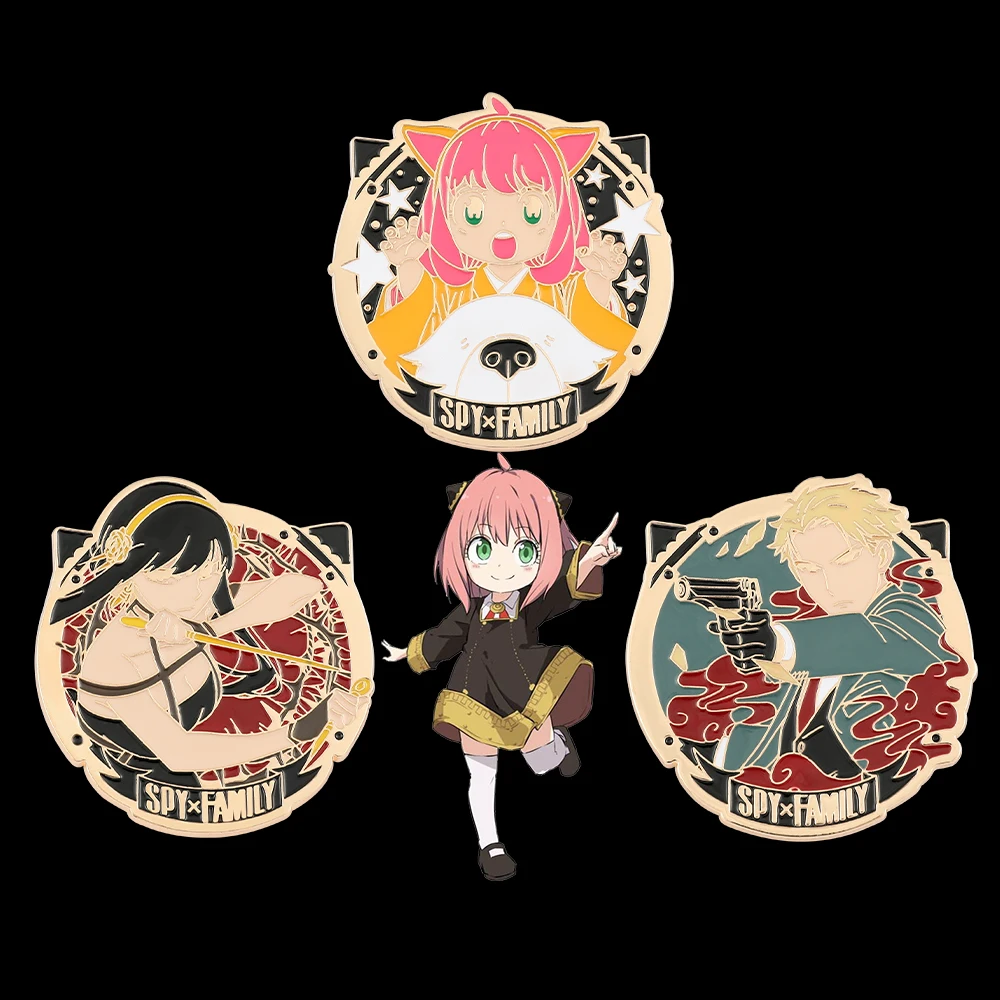 

Anime Brooch SPY×FAMILY Anya Forger Yor Forger Twilight Metal Enamel Badge Manga Lapel Pins Backpacks Jewelry Accessories