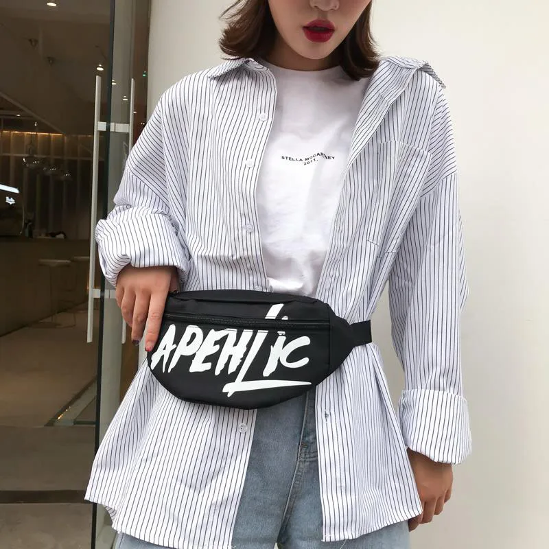 

Women Waist Bag Unisex Chest pack Hip Bags High Capacity Belt Bag Fanny pack Casual Waist Pack Kidney Female Canvas Wallet YB094