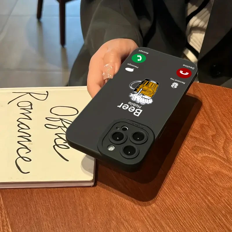 Фото Чехол для телефона Xiaomi Redmi Note 13 12 11 Pro Plus 13 12S 11S 10S Redmi 12 13C 13 4G Забавный противоударный силиконовый чехол с пивным звонком №4
