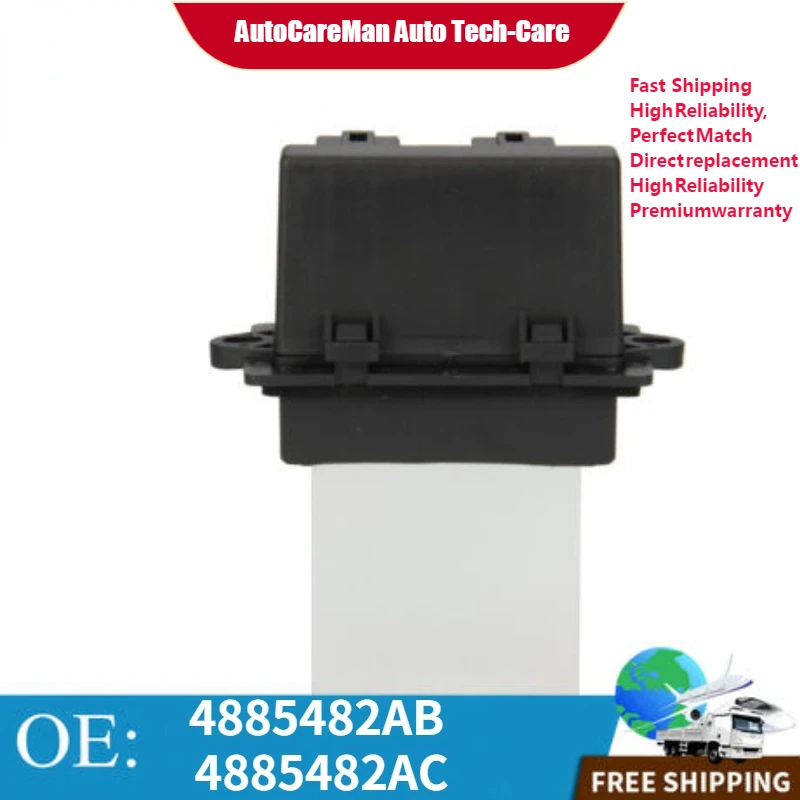 

Fit for Chrysler Town&Country Durango Caravan HVAC Blower Motor Resistor 4885482AC 4885482AA 4885482AB 68038199AA