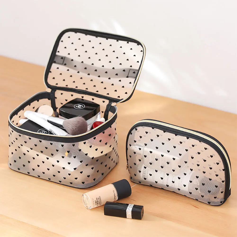 

Вместительная сетчатая прозрачная косметичка, органайзер для путешествий, чехол для хранения туалетных принадлежностей, портативный Орга...
