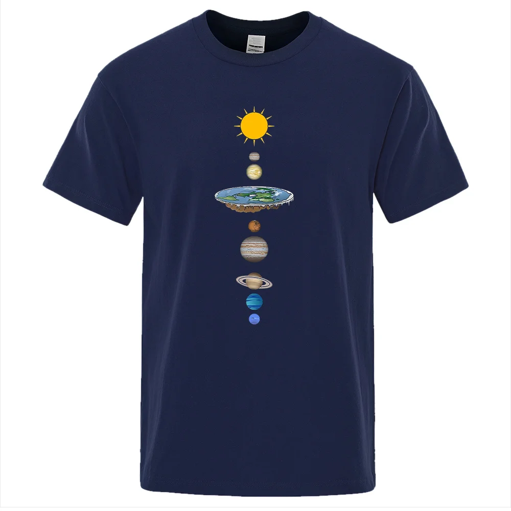 

Camiseta con estampado de planetas del Sistema Solar cósmico para hombre, ropa holgada de gran tamaño, camisetas de manga