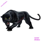 Наклейка с изображением животных, забавная Автомобильная наклейка с изображением черной Пантеры, ростовой Пантеры, наклейки, стильные Светоотражающие Водонепроницаемые устойчивые к царапинам наклейки KK15 * 8 см