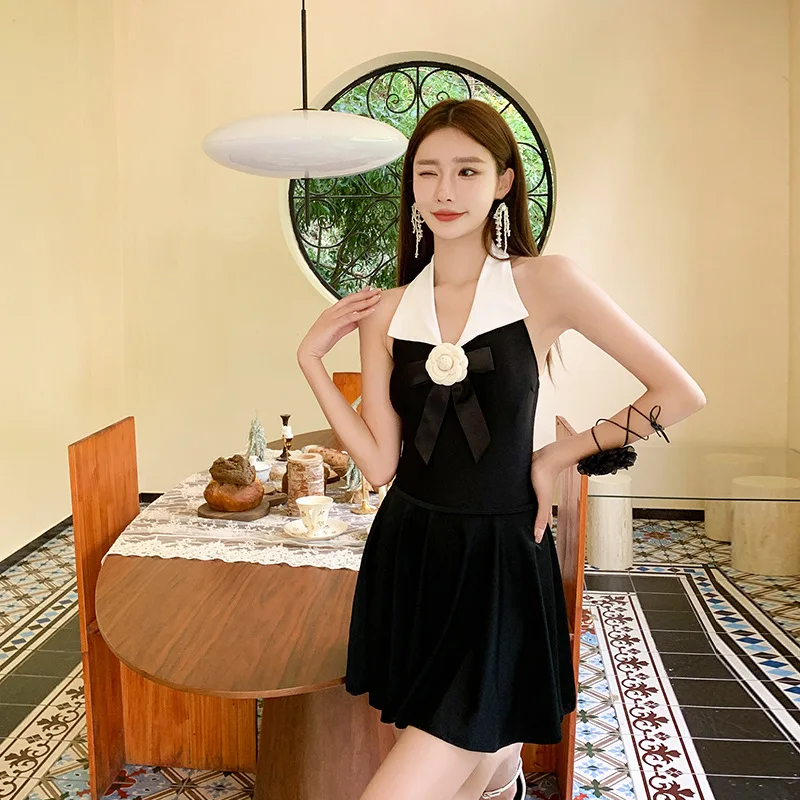 

Женский слитный купальный костюм 2023, привлекательный купальник, женская повседневная одежда для серфинга, цветная юбка, новый комплект из двух предметов