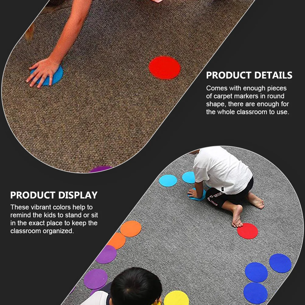 

30 Spot Markers Circles Round Sit Markers for Classroom Kids Teachers Preschool Kindergarten