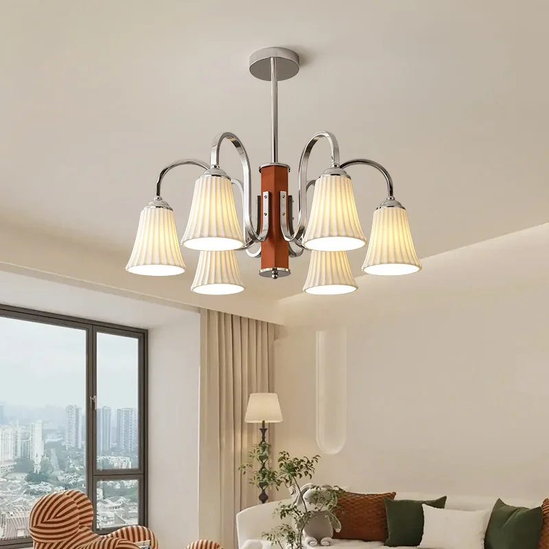 Ретро гостиная керамическая твердая древесина секундный дизайн зал в стиле