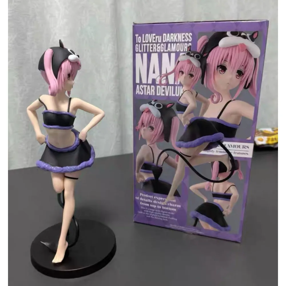 Фото В наличии: Фигурка Bandai Banpresto To Love Ru Darkness Nana Astar Deviluke GLITTER&GLAMOURS, ПВХ, аниме-модель, игрушка, подарок №4