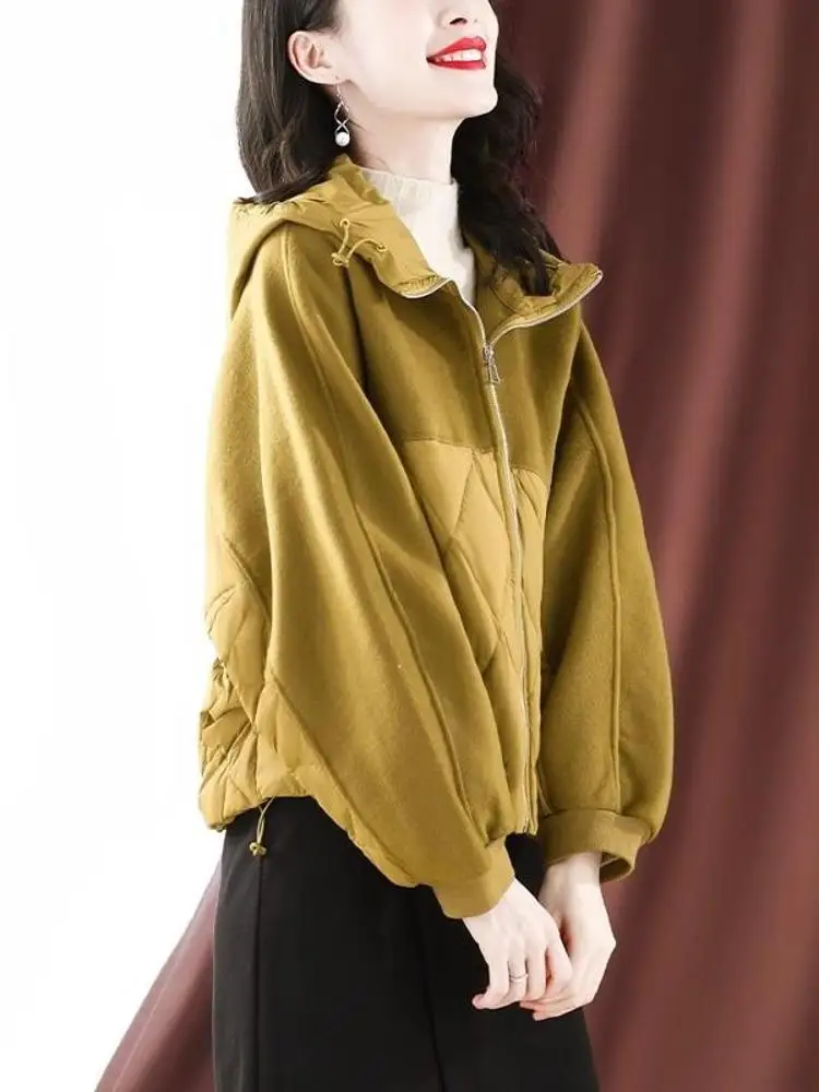 Plus Size Autumn and Winter Trench coat Short coat 2024 New Women clothes European Goods Foreign Trade Popu... |