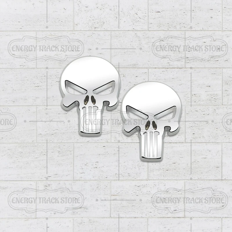 

2 шт., автомобильные наклейки с логотипом черепа