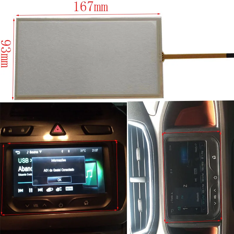 

7Inch LCD Display With Touch Screen For Chevrolet GMC Onix Aveo Spark Prism Trax 2012-2016 Car Navigation Radio