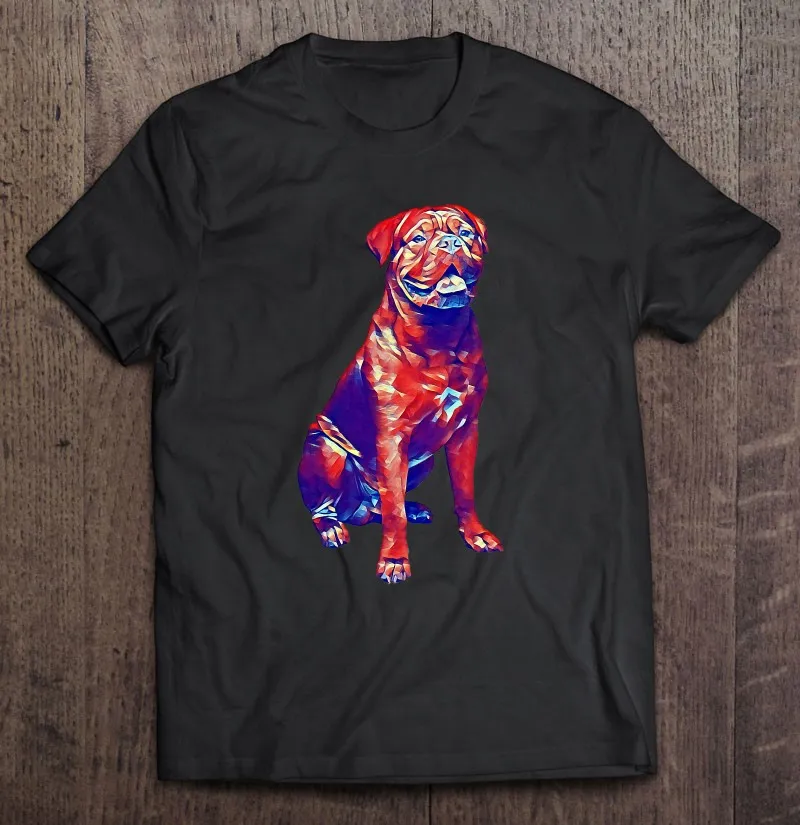 

Футболка мужская оверсайз во французском стиле с надписью «Mastiff»