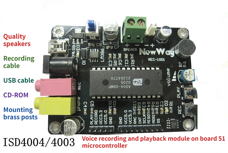 

ISD4004 Voice Module Recording Module Voice Development Kit