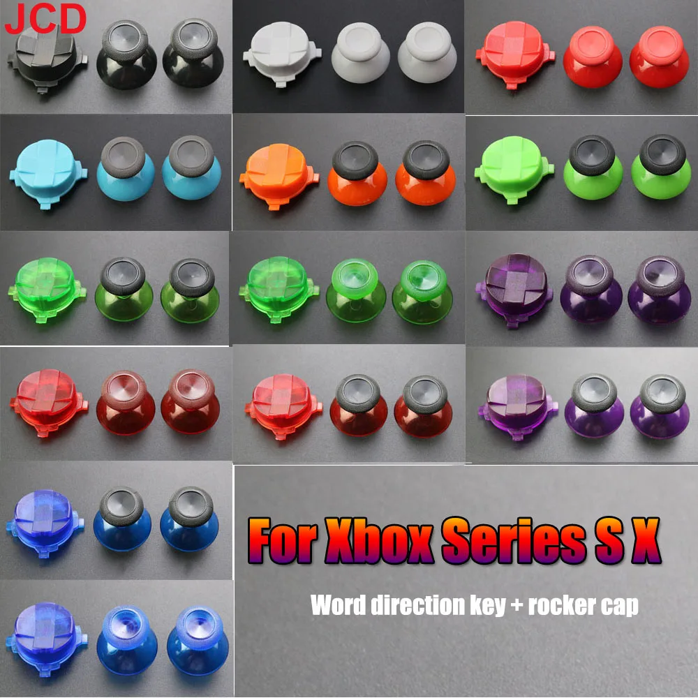 

JCD For Xbox Series X S Controller D-Pad Button Cross Direction Keys 3d Analog Thumb Sticks Grip Joystick Cap ThumbSticks Cover