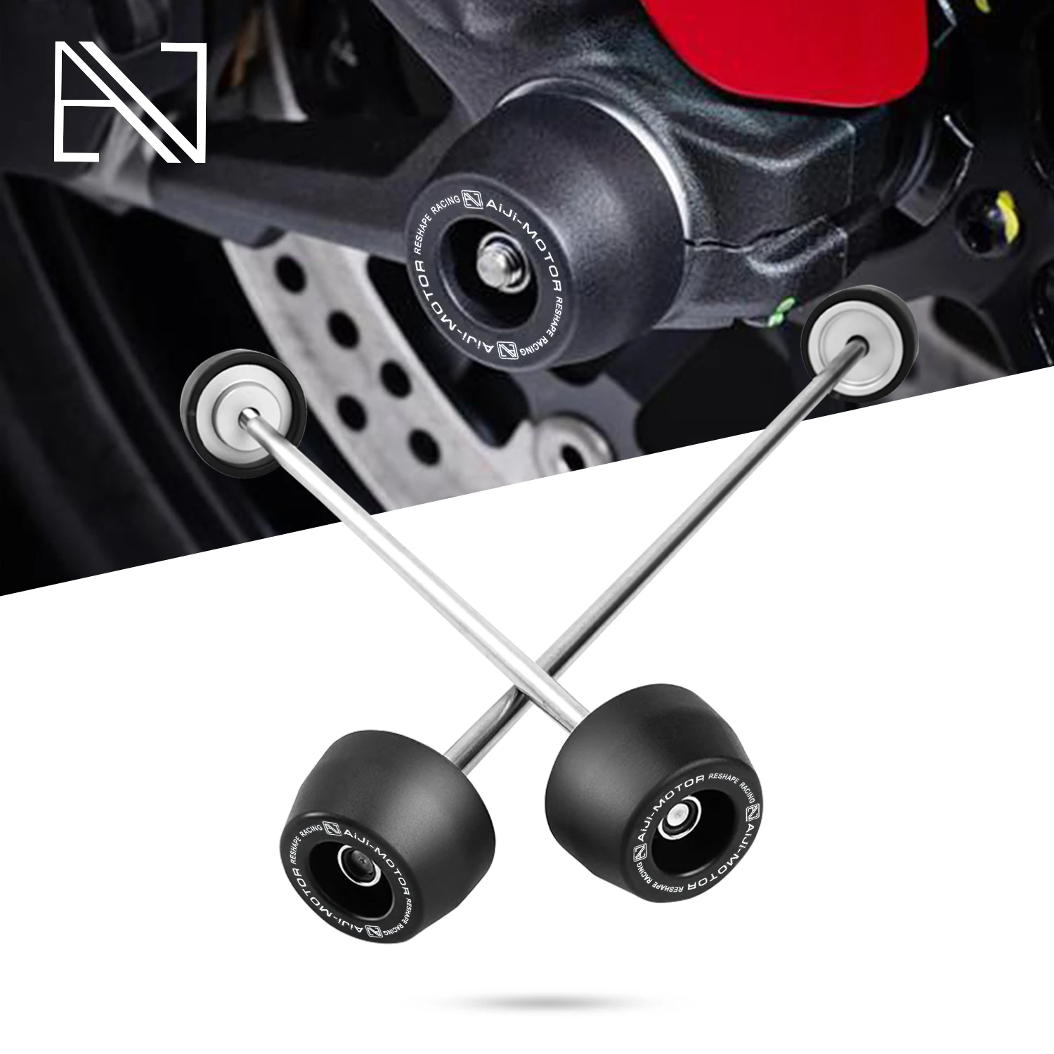 

Motorcycle Accessories Front Rear Wheel Axle Fork Crash Slider for DUCATI MONSTER 821 DARK STRIPE STEALTH Falling Protection