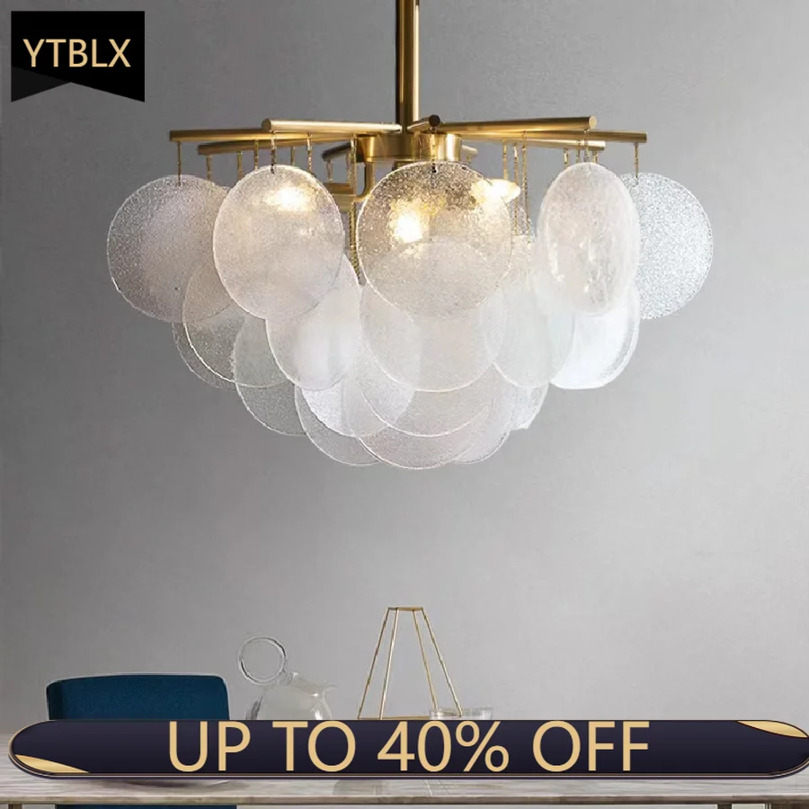 

Nordic Crystal Chandelier Modern LED Interior Decor Pendant Lamp Wind Chime Chandelier For Living Room Dining Table Bedroom Loft