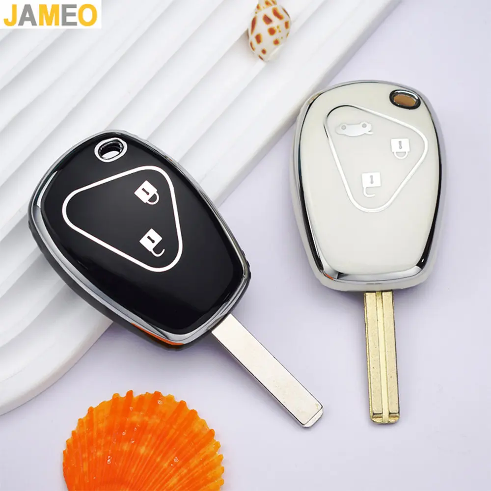 

2 3 Buttons TPU Key Case For Renault Megane Modus Espace Laguna Duster Logan DACIA Sandero Fluence Clio Kango For NISSAN ALMERA