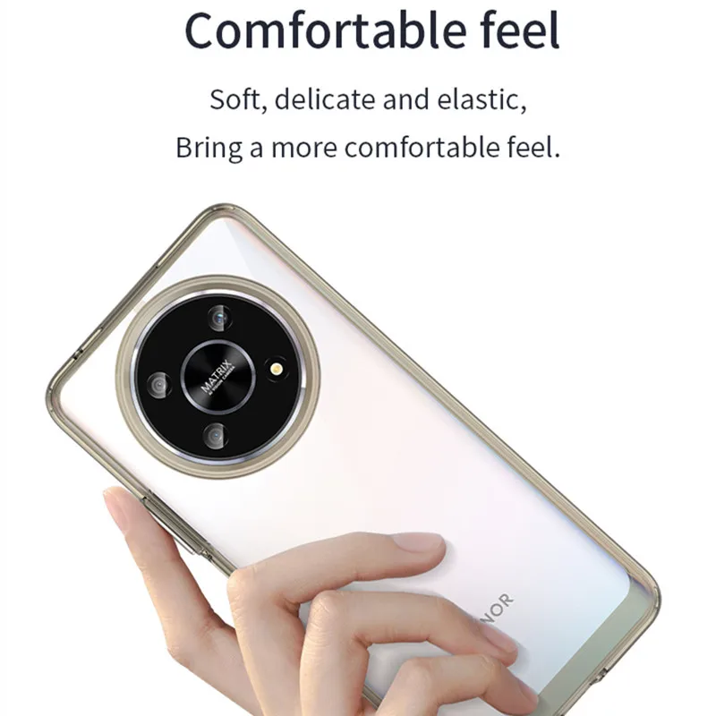 For Honor Magic 4 Lite Case Cover For Honor Magic 4 Lite 5G Capas Transparent Colour Clear Fundas Honor Magic 4 Lite Cover