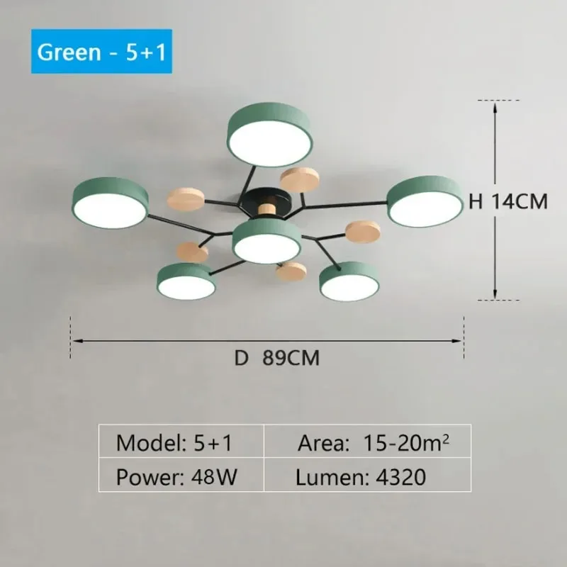 

LED люстра PDQ 3 цветов
