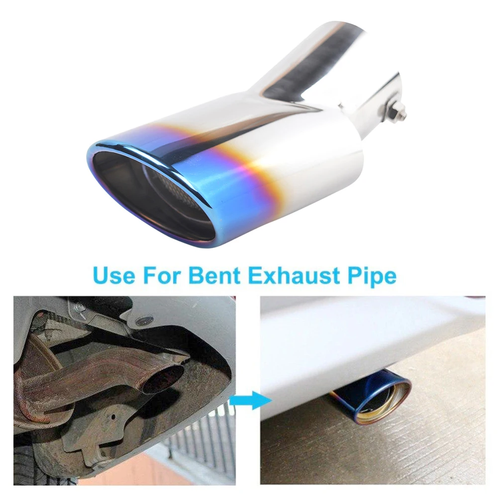 

Car Special Auto Exhaust Muffler Tip Stainless Steel Pipe Chrome Trim Modified Car Modified Tail Throat for Crv Range Rover Ix35
