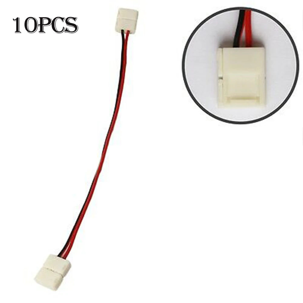

10pcs 150mm 2 Pin LED Connector Light Power Wire Cable Extension Cord For 3528 LED Strip Light PCB Connector Cable