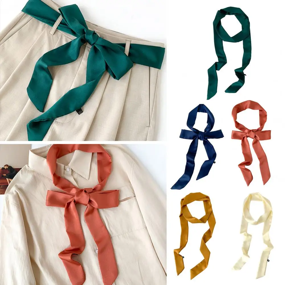 Soft Bow-knot Smooth Head Decoration Lace Up Decorative Ribbon Waist Strap Hair Accessories