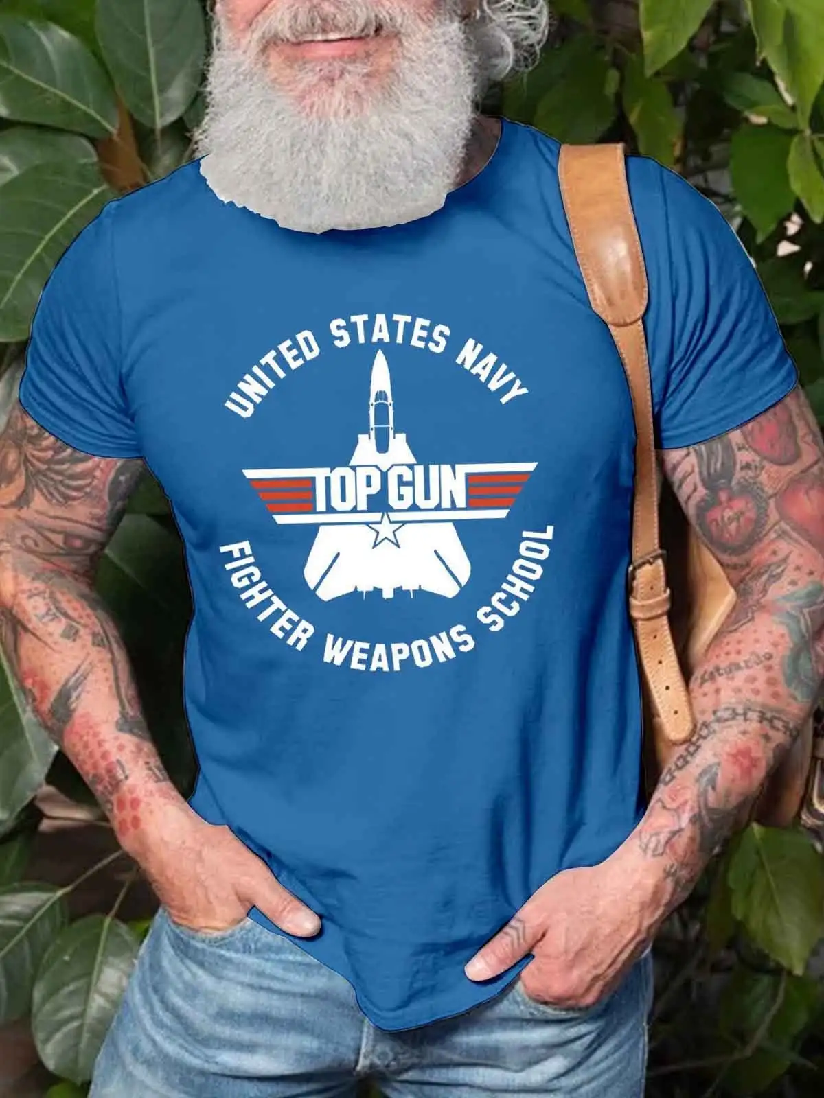 

Men's Top Gun Inspired United States Navy Fighter Weapons School T-Shirt