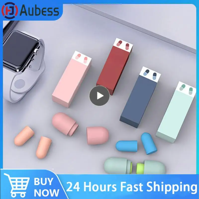 

Soft Slow Rebound Soundproof Anti-noise Ear Plugs Sleeping Mute