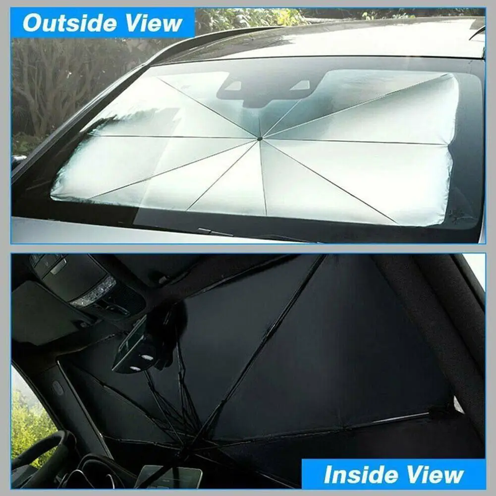 

Car Front Windscreen Sunshade Suitable Reduce AutoTemperature Inside Shade Window Summer Sun Umbrella Automobile Accessories