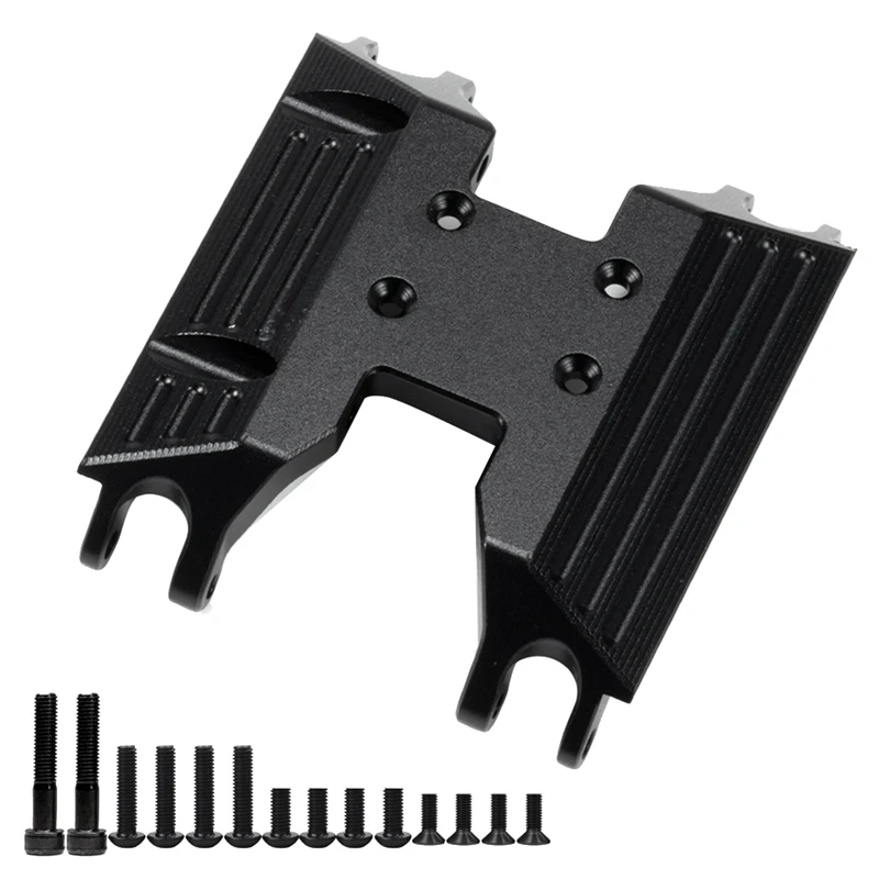 

1 Set CNC Chassis Gearbox Mount Base Bottom Skid Plate For Axial 1/18 RC Crawler Axial Capra UTB18 RTR Upgrade Part Black