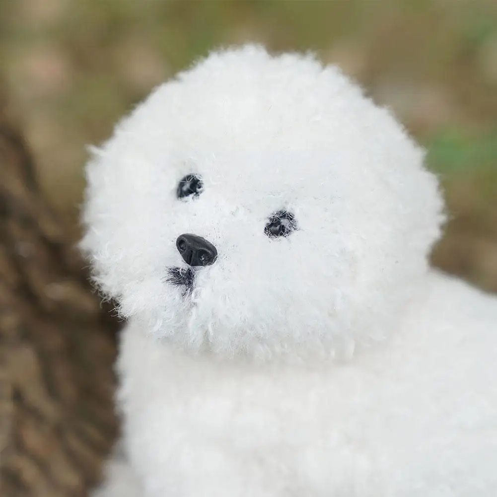 

Cute Realistic Teddy Dog Simulation Toys Children's Plush Toys White Gifts For Kids X4e3