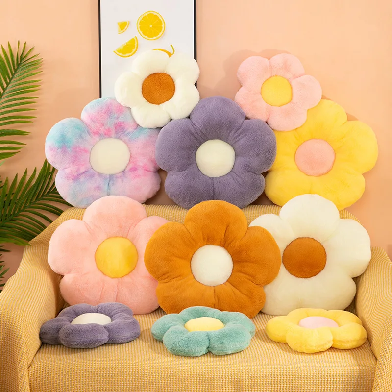 

Cute Flower Plush Pillow Stuffed Soft Plant Flower Throw Pillow Cushion Home Sofa Decoration Pillow
