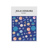 kiss cut sticker sheet galaxy universe journal stickers planner stickersscrapbook stickers diary stickers laptop sticker