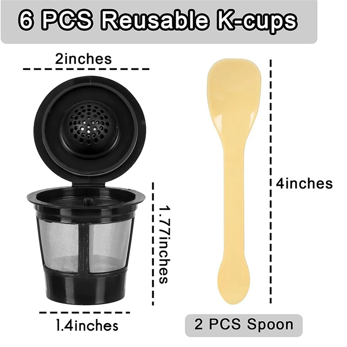 Многоразовые чашки K для Keurig универсальные многоразовые фильтры K-Supreme и Plus 1 0 2