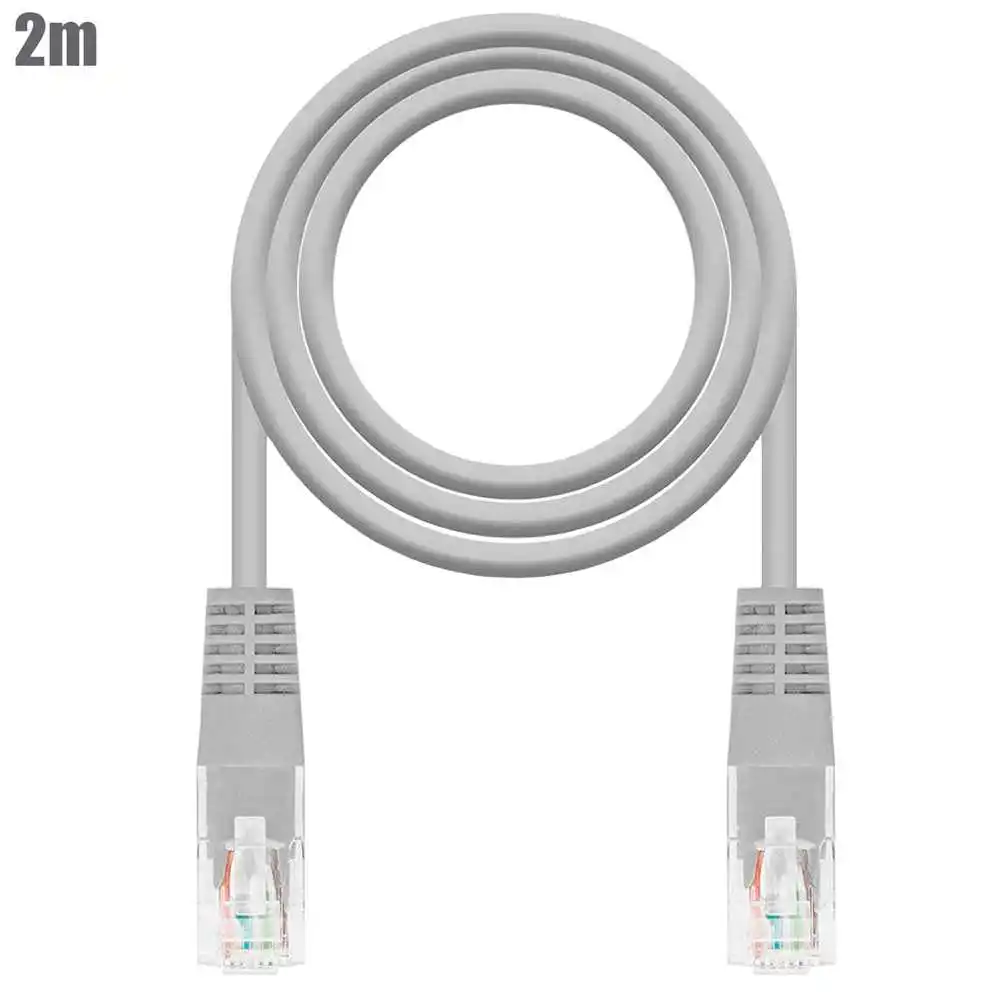 Сетевой кабель OcioDual AWG24 Cat.5e UTP RJ45 Ethernet сетевой длиной 2 м серый NANOCABLE 10.20.0102 |