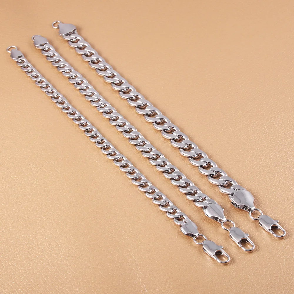 Модные браслеты в европейском и американском стиле кубинские металлические цепи