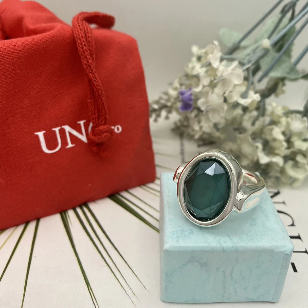 

Новинка 2023, серебряное бриллиантовое овальное кольцо, модное простое высококачественное женское универсальное свидание, подходит для путешествий, UNO DE 50
