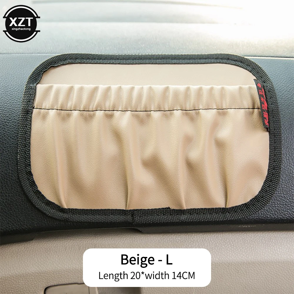 

Universal Car Storage Net Bag Stowing Tidying Leather Automotive Pocket Car Seat Back Car Organizer Box Purses Car Accessories