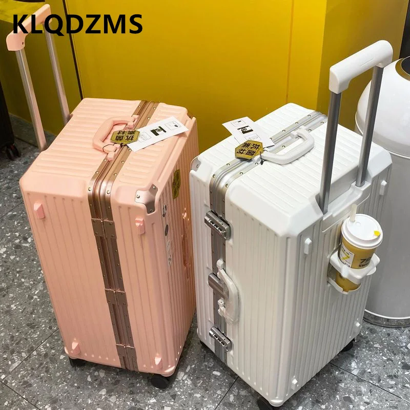 

KLQDZMS 22“24”26“28”30Inch New Suitcase Men's Large-capacity Trolley Case Women's Password Box with Wheels Rolling Luggage