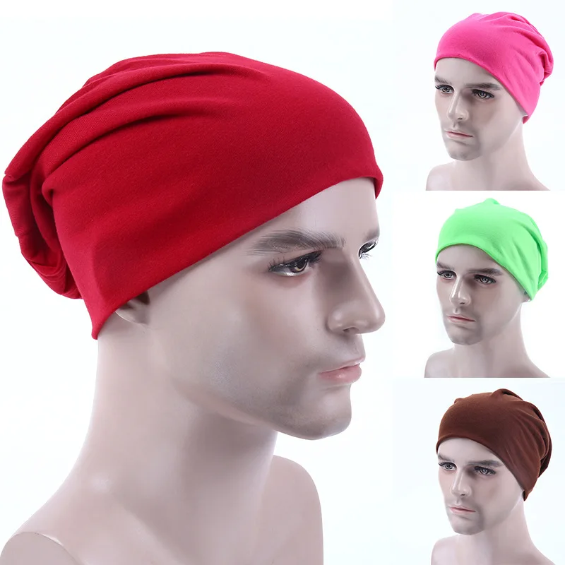 

Candy Color Pile Heap Cap Cotton Muslim Underscarf Women Men Veil Modal Hijab Turbans Head Stretch Hijabs Hijab Caps Hat Islamic