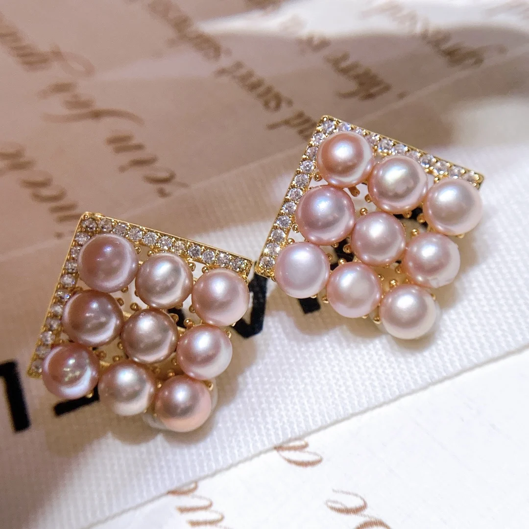 

2022 Винтажные серьги-гвоздики с бусинами и множеством жемчужин натуральные цвета красивые подарки для женщин