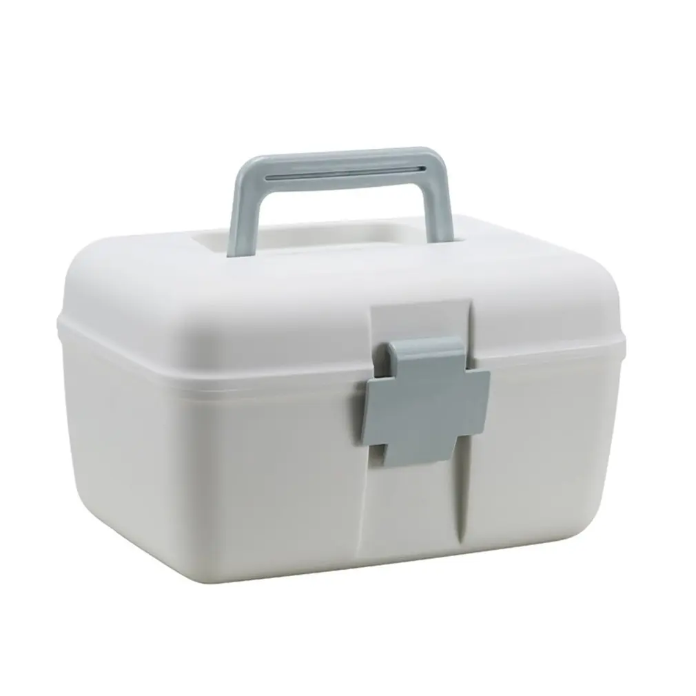 

Multifunctional Home Double-Layer Medicine Cabinet Portable Medicine Storage Box Health Plastic Medicine Box