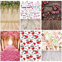 vinyl custom valentine day photography backdrops prop love heart rose wooden floor photo studio background 211215 10