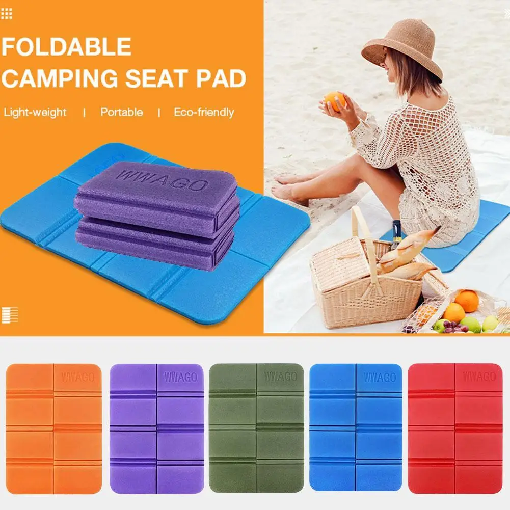 

Portable Folding Camping Mat Foam Sitting Pad Waterproof Oxford Cloth Beach Mat Prevent Dirty Hiking Small Picnic Seat Outdoor