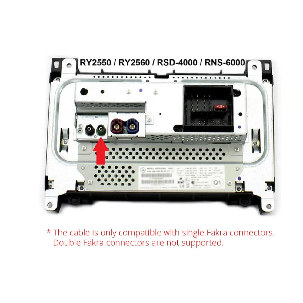 Универсальный автомобильный видеокабель Fakra для камеры заднего вида RCA кабель