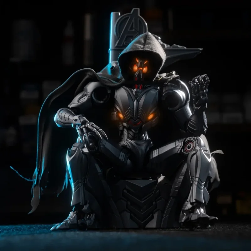 Фото Новая коллекционная фигурка BLOKEES Legend Edition Ultron Marvel Rivals Series, ультра-подвижная модель для сборки, игрушка-подарок. №4